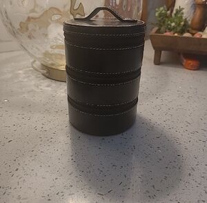 Black Leather Jewelry Box